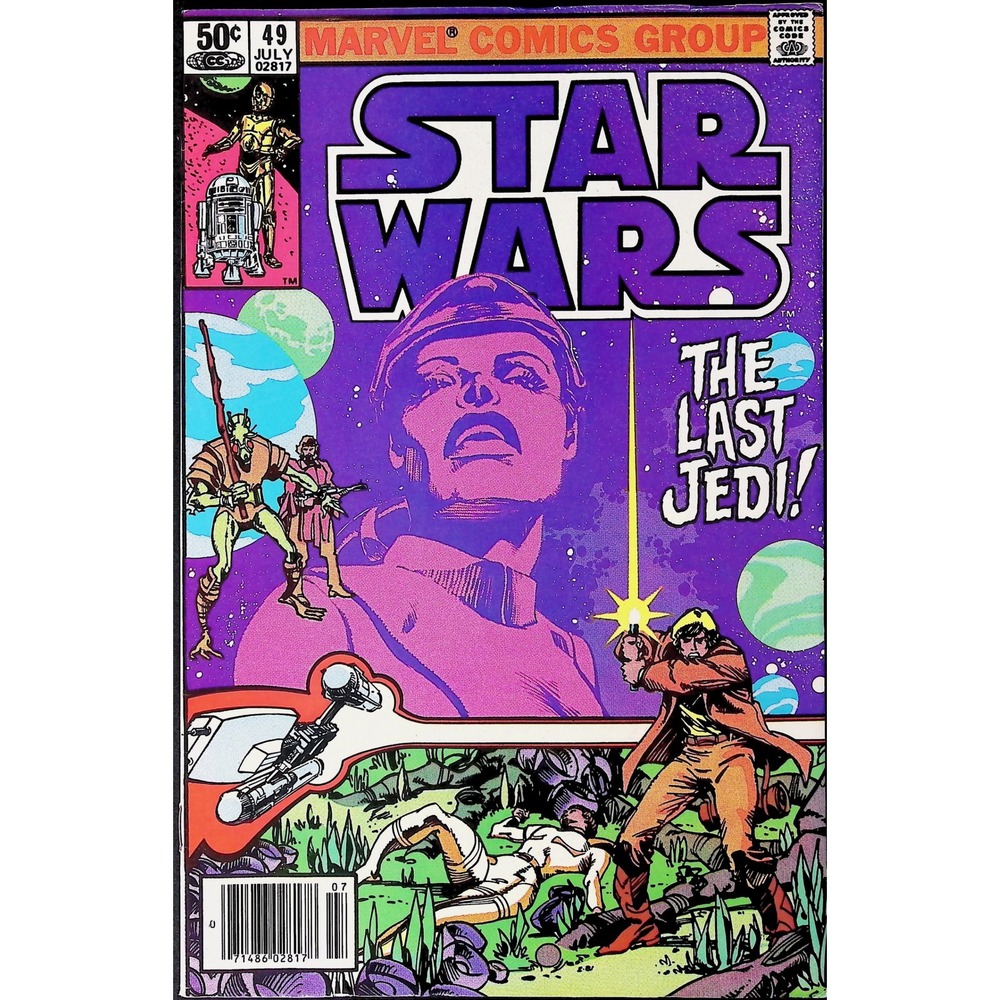 Star Wars #49 Newsstand Death Jedidiah Marvel comic book 1981
